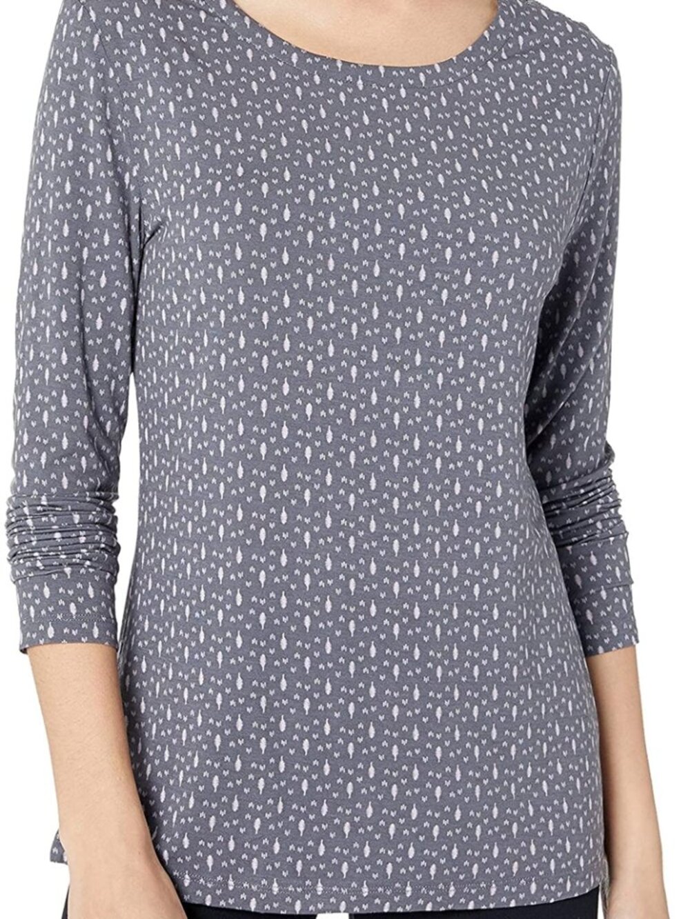 Sesoire Womens Sleepwear Soft Knit Printed Sleep Top